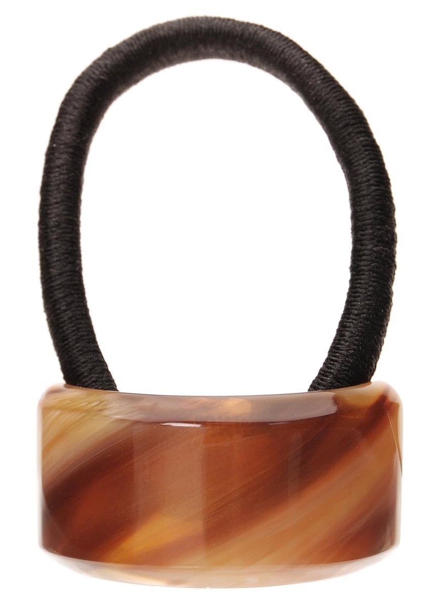 France Luxe France Luxe Rectangle Ponytail Holder  Caramel Horn 