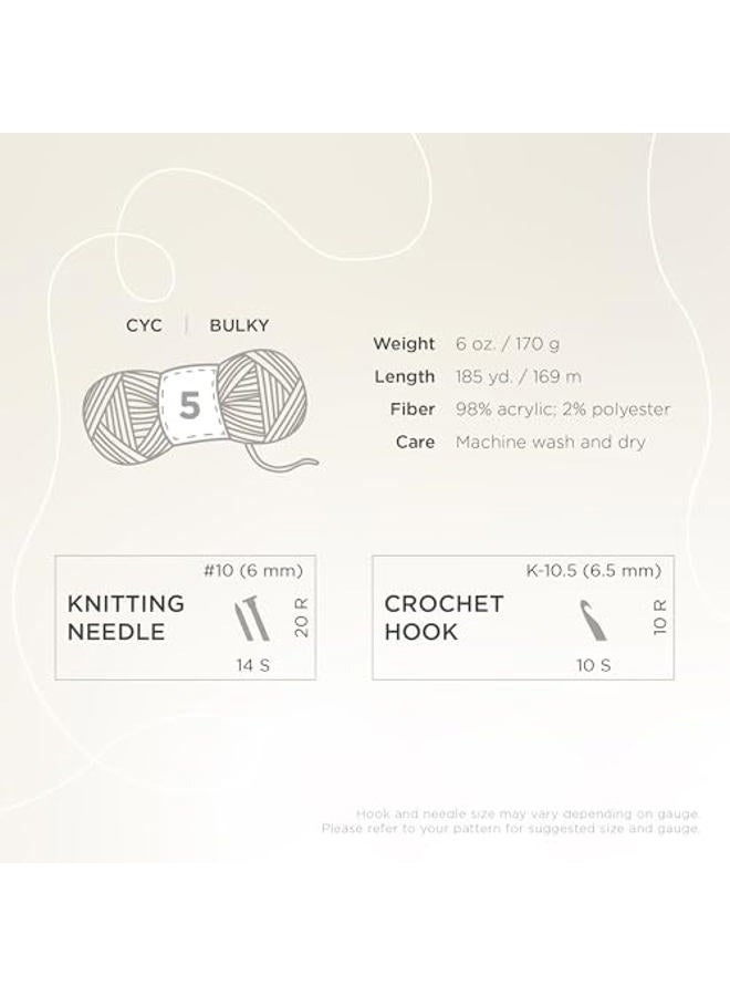 Lion Brand Yarn Homespun Yarn, Soft Bulky Yarn for Knitting, Crocheting, and Crafting, 1 Pack, Forest - Image 4