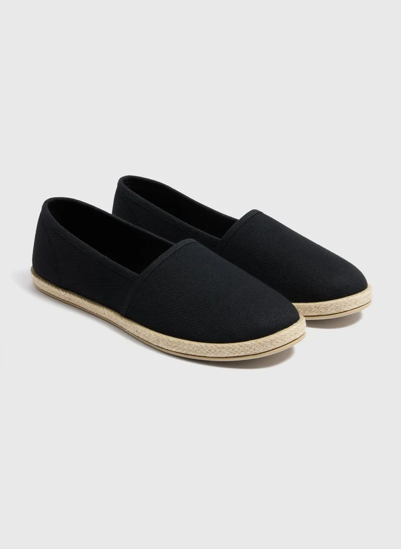 Matalan Black Espadrille Shoes