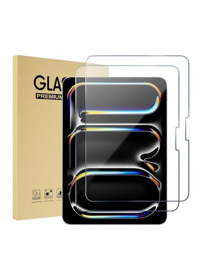 【2pcs】 Screen Protector for iPad Pro 13-inch(M4)/ iPad Air 13-inch(M2) 2024, Tempered Glass Screen Protector for iPad Pro 13/iPad Air 13 2024 - Image 1