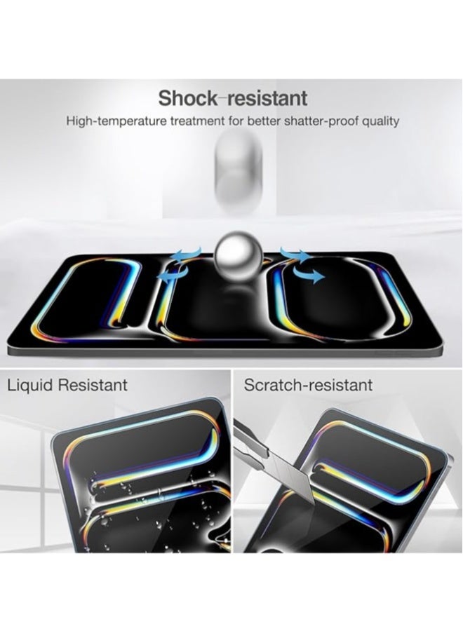 【2pcs】 Screen Protector for iPad Pro 13-inch(M4)/ iPad Air 13-inch(M2) 2024, Tempered Glass Screen Protector for iPad Pro 13/iPad Air 13 2024 - Image 5