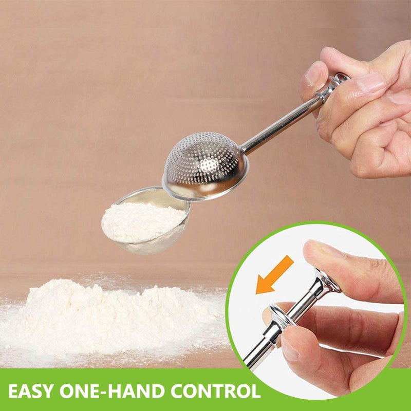 HULISEN Stainless Steel Biscuit Cutter Set, Flour Duster, Pastry Scraper and Dough Blender, Sturdy & Long-Lasting with Ergonomic Rubber Grip, Professional Baking Dough Tools, Gift Package (4 Pcs/Set) - Image 5