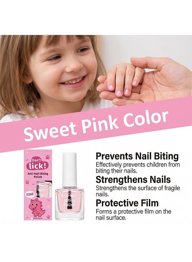 AMZ Anti-Nail -Biting Polish - Safe Nail Biting Prevention - Anti Biting Polish - Natural Bitterness Easy and Quickly Helps Break the Nail Biting Habit,Annoying Bad Customprotect And Repair Nails,7ML - Image 2