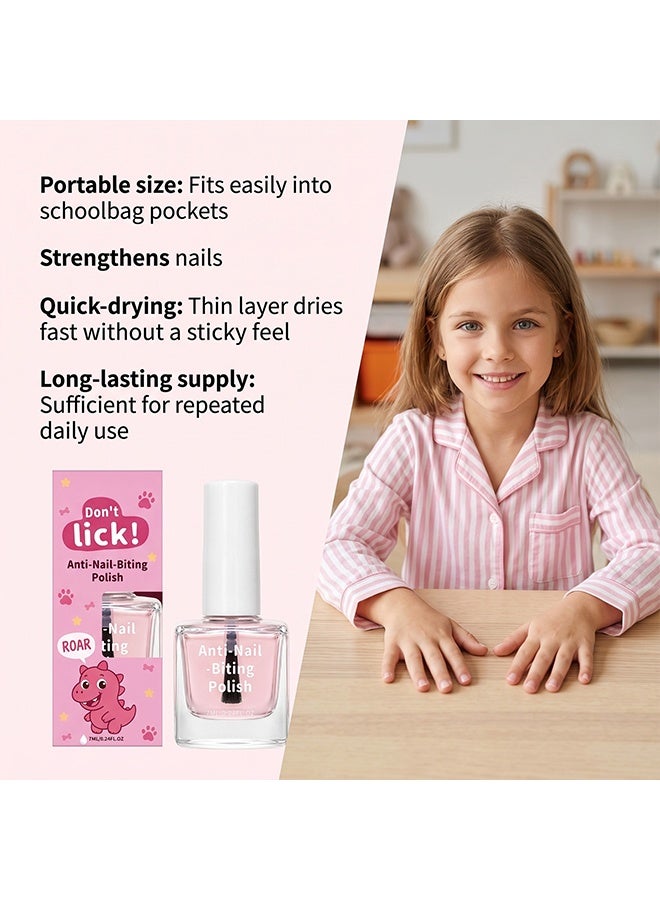 AMZ Anti-Nail -Biting Polish - Safe Nail Biting Prevention - Anti Biting Polish - Natural Bitterness Easy and Quickly Helps Break the Nail Biting Habit,Annoying Bad Customprotect And Repair Nails,7ML - Image 5