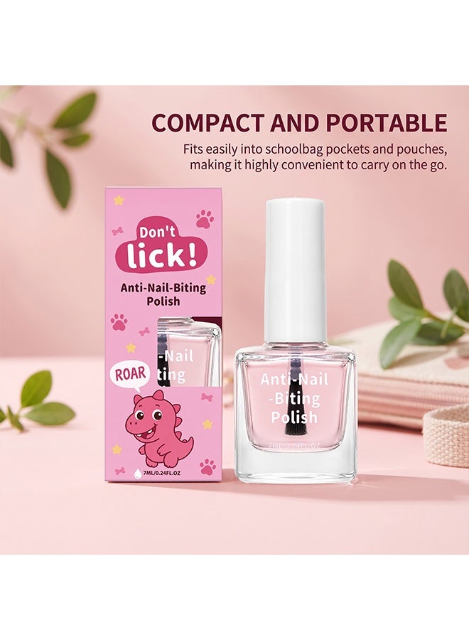 AMZ Anti-Nail -Biting Polish - Safe Nail Biting Prevention - Anti Biting Polish - Natural Bitterness Easy and Quickly Helps Break the Nail Biting Habit,Annoying Bad Customprotect And Repair Nails,7ML - Image 3