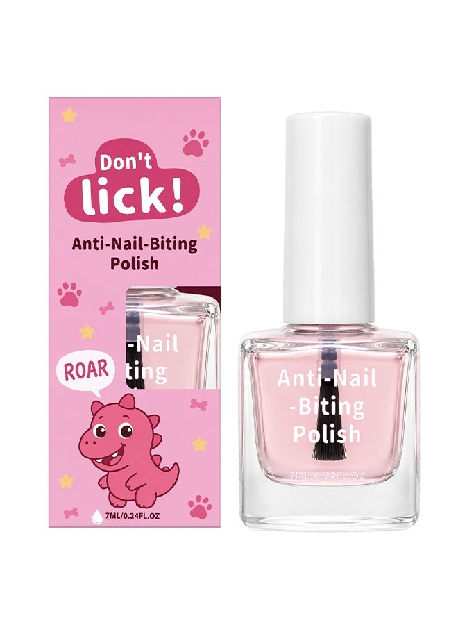 AMZ Anti-Nail -Biting Polish - Safe Nail Biting Prevention - Anti Biting Polish - Natural Bitterness Easy and Quickly Helps Break the Nail Biting Habit,Annoying Bad Customprotect And Repair Nails,7ML - Image 1