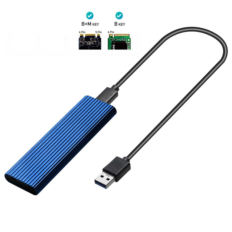 M.2 NGFF SSD 6Gbps to USB 3.1 Type-C Converter Adapter Enclosure Case Solid State Hard Disk Box - Image 2