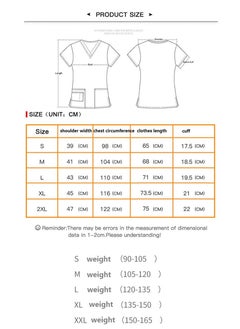 Gasin Cartoon Print Nurse Uniform Men Women Surgical Gown Scrub Tops  - Image 2