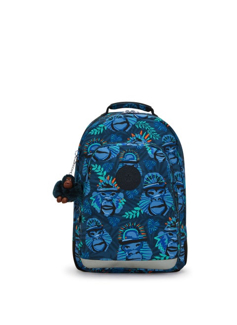Class Room Blue Monkey Fun Large Backpack