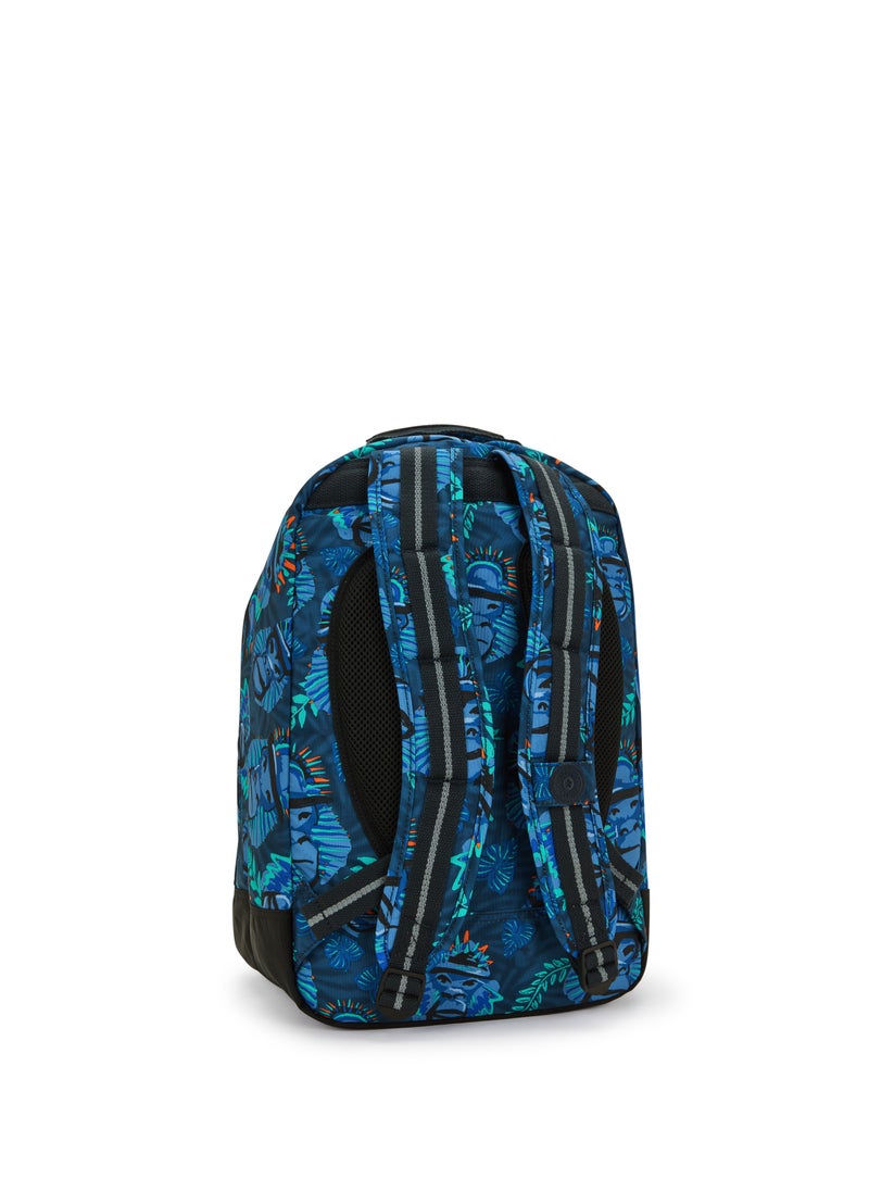 kipling Class Room Blue Monkey Fun Large Backpack  - Image 2
