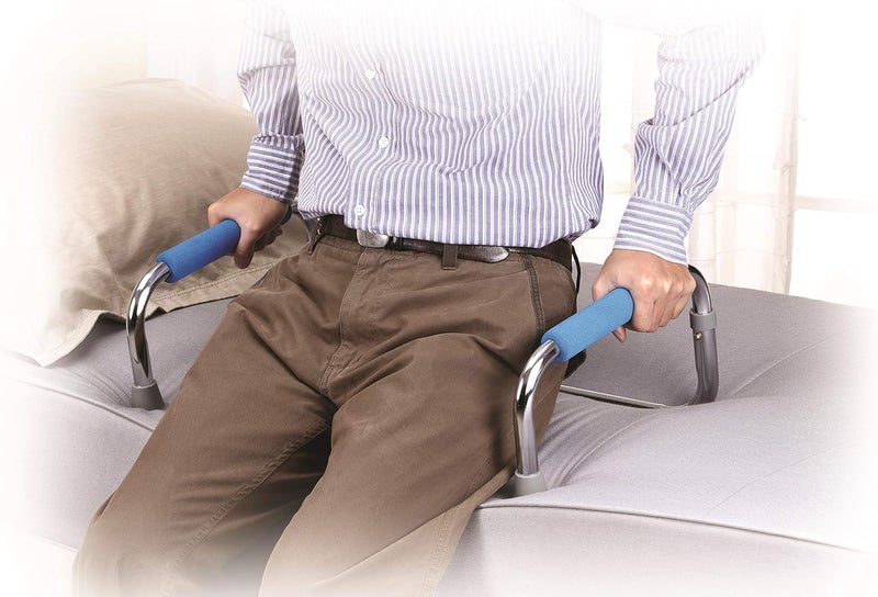 Secure Stand Assist Rail for Elderly with Padded Grab Bar Handles  Chair  Couch Lift Assist Standing Support for Disabled  Handicap Grab Bar Bed Cane Rail for Seniors  Portable Folding Design - Image 3