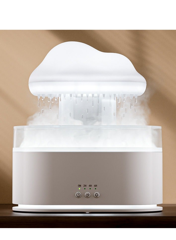 مدفع رذاذ السحابة المطرية مروحة رطوبة ومدفع رذاذ زيت طيار، مدفع رذاذ عطري للأراضي الكبيرة 500 مل، مع 7 ألوان ليد، مؤقت إيقاف تلقائي، للمكتب والمنزل - Image 3