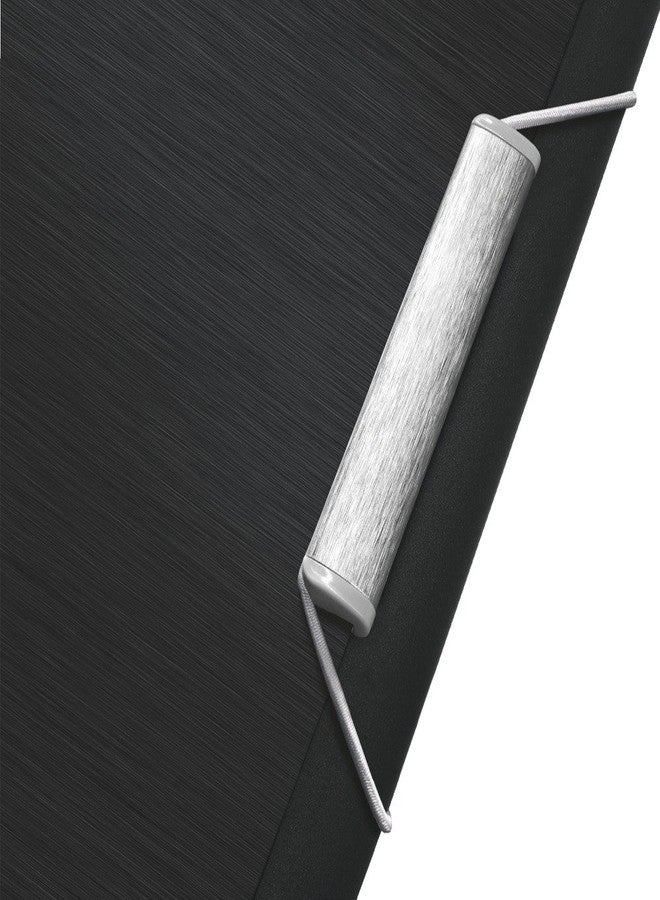 ليتز مجلد ملفات فاخر من نوع Leitz Style PP Divider Book مزود بـ 6 فواصل بعلامات تبويب، لون أسود ساتان (سعة 200 ورقة) - Image 5