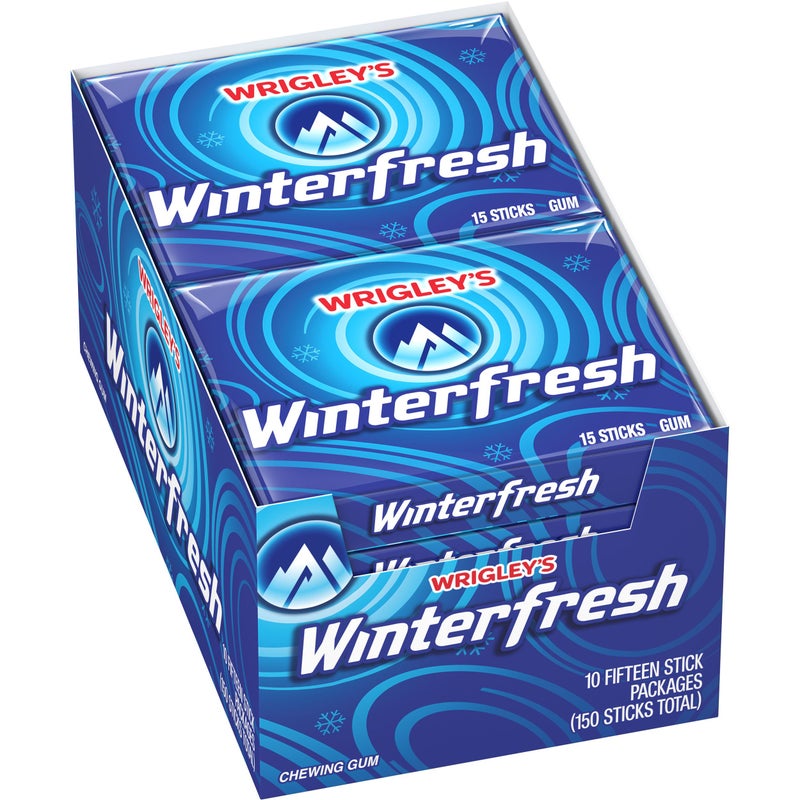 Wrigley's علكة وريكليز وينترفريش عبوة كبيرة 15 قطعة عبوة من 10 - Image 3