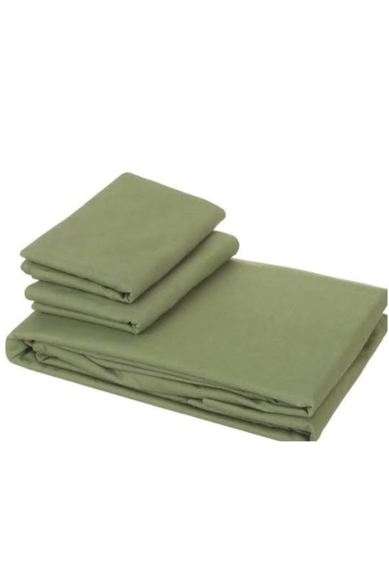 طقم سرير استيك 3 قطع سرير 160خامات المحله قطن معالج ضد الوبر بدون الياف صناعيه