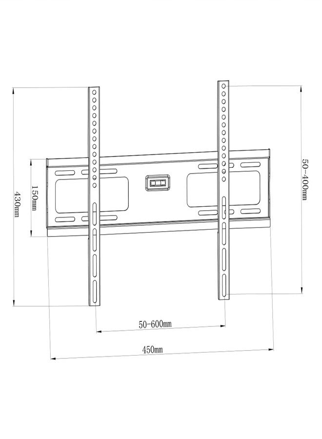 سكيل تك حامل تلفزيون حائطي ثابت اقتصادي من سكيل تيك SH 43F | يناسب أجهزة التلفزيون من ٢٣ إلى ٦٥ بوصة | يدعم الشاشات المنحنية والمسطحة | فولاذ متين | سعة ٤٥ كجم | متوافق مع معايير VESA حتى ٤٠٠ × ٤٠٠ مم | تصميم نحيف للغاية بسمك ٣٠ مم | أسود غير لامع - Image 2
