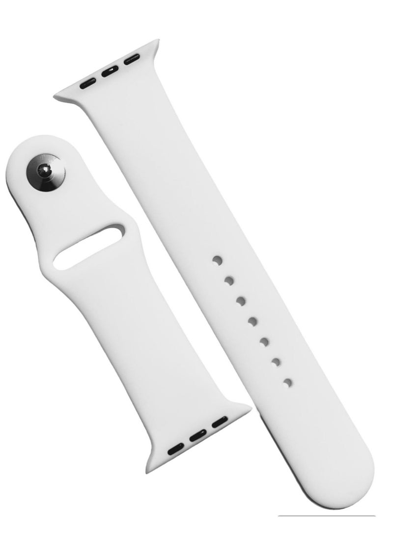 Sport Strap For Apple Watch Series 4/5 - 42MM 44MM - White- - Image 1