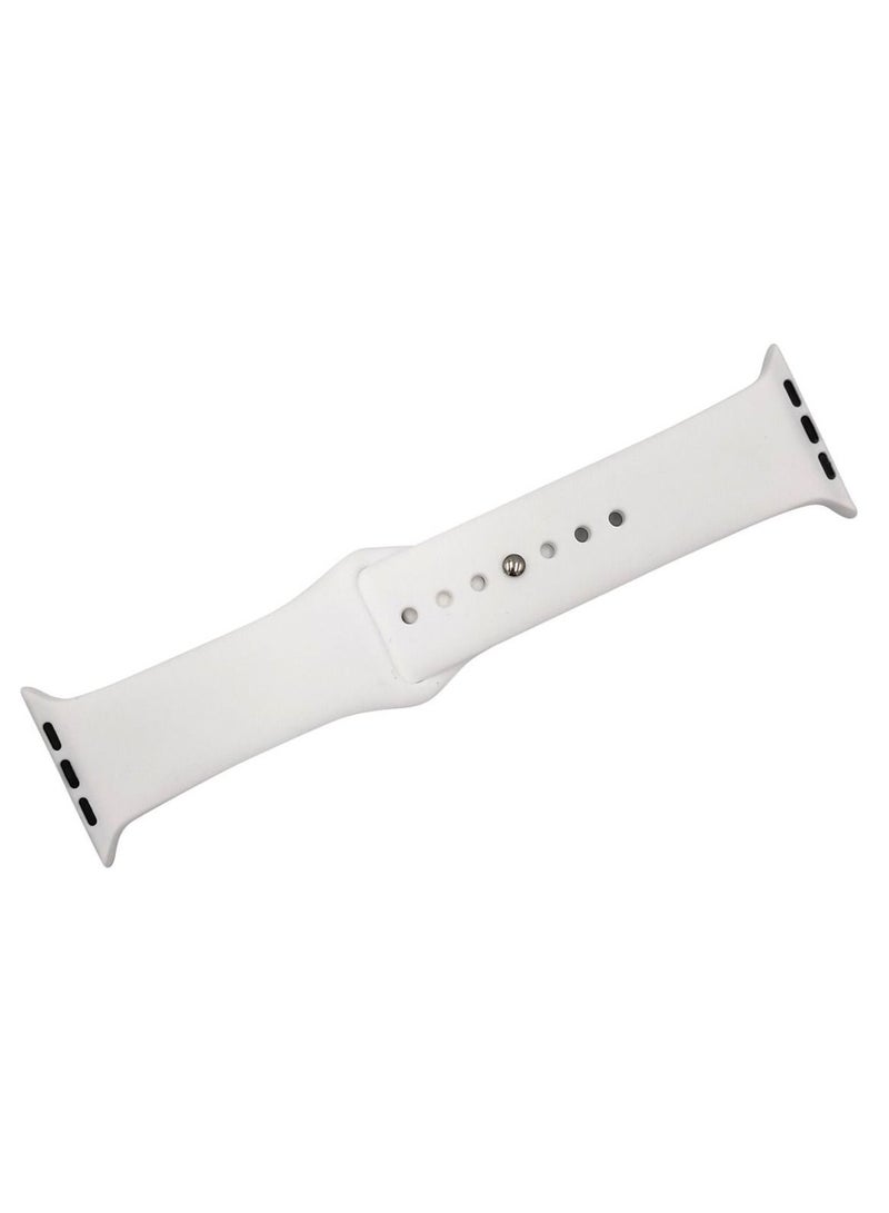 Sport Strap For Apple Watch Series 4/5 - 42MM 44MM - White- - Image 4