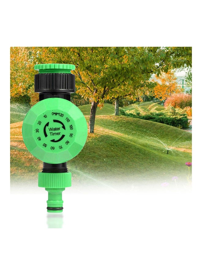 Loquat 2-Hours Mechanical Watering Timer Garden Automatic Irrigation System Controller Green/Black 14x6x8cm - Image 3