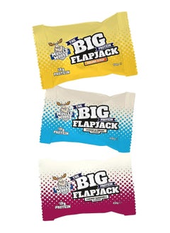 Muscle Moose Big Protein Flapjack 15g Protein (PACK OF 3, ASSORTED)