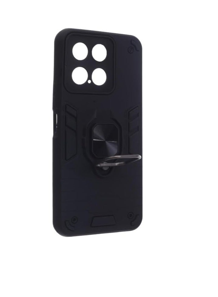 Shockproof Silicone Back Cover for Honor X5B - Black - Image 2