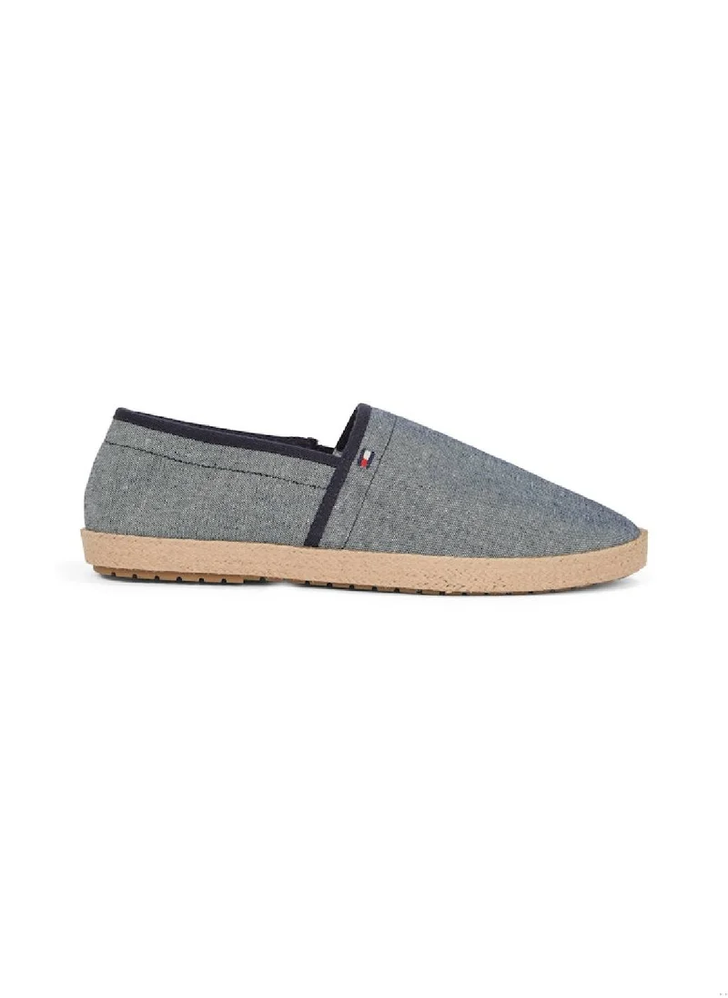 TOMMY HILFIGER Men's Linen Chambray Espadrilles - Linen, Grey