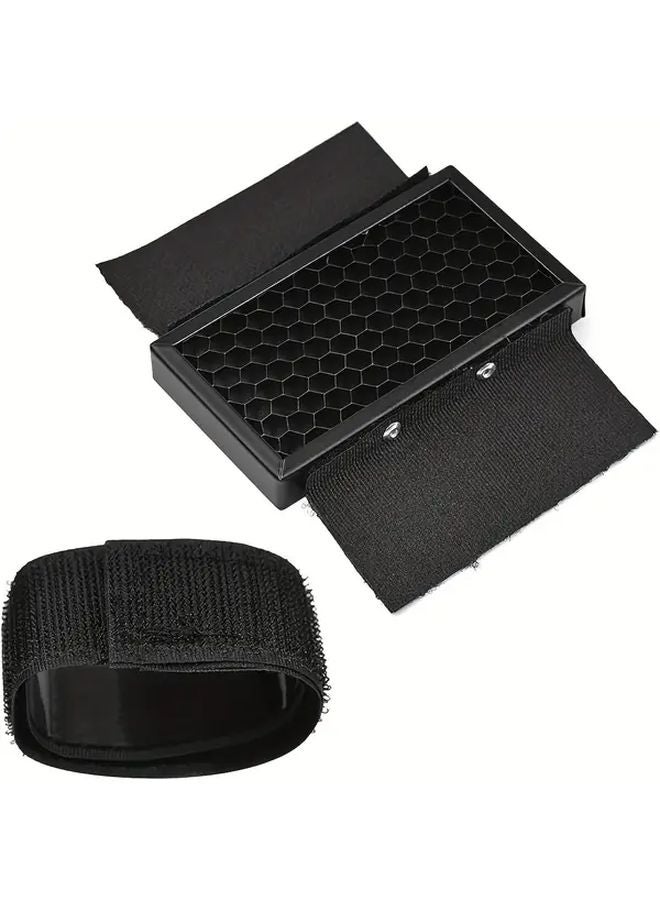 Small Honeycomb Lampshade Grid Metal Flash Accessory for Nikon Sony Godox Speedlite Easy Installation - Image 1