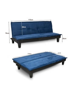 مالتي هوم فيرنيتشر سرير SOFA CUM BED بتصميم حديث MH-114-أزرق أسود  - Image 4