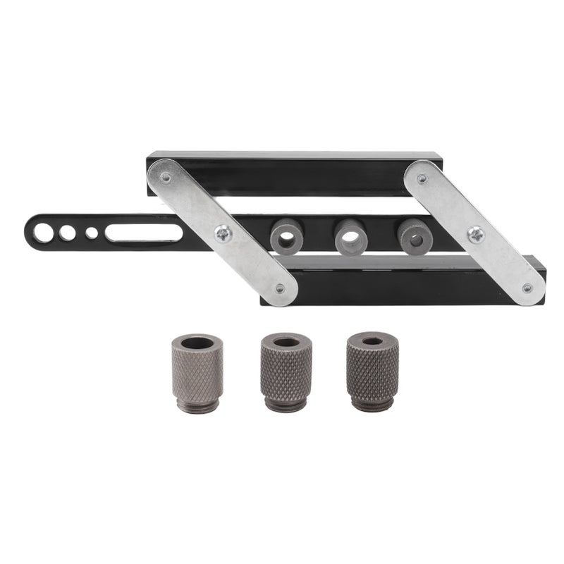 Hole Punch Locator Self Centering Doweling Jig Adjustable Drilling Guide Template DIY Woodworking Tool Kit - Image 1