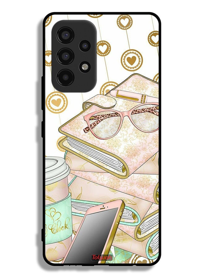 Tolwak Samsung Galaxy A53 5G Protective Case Cover Glasses On Books - Image 1