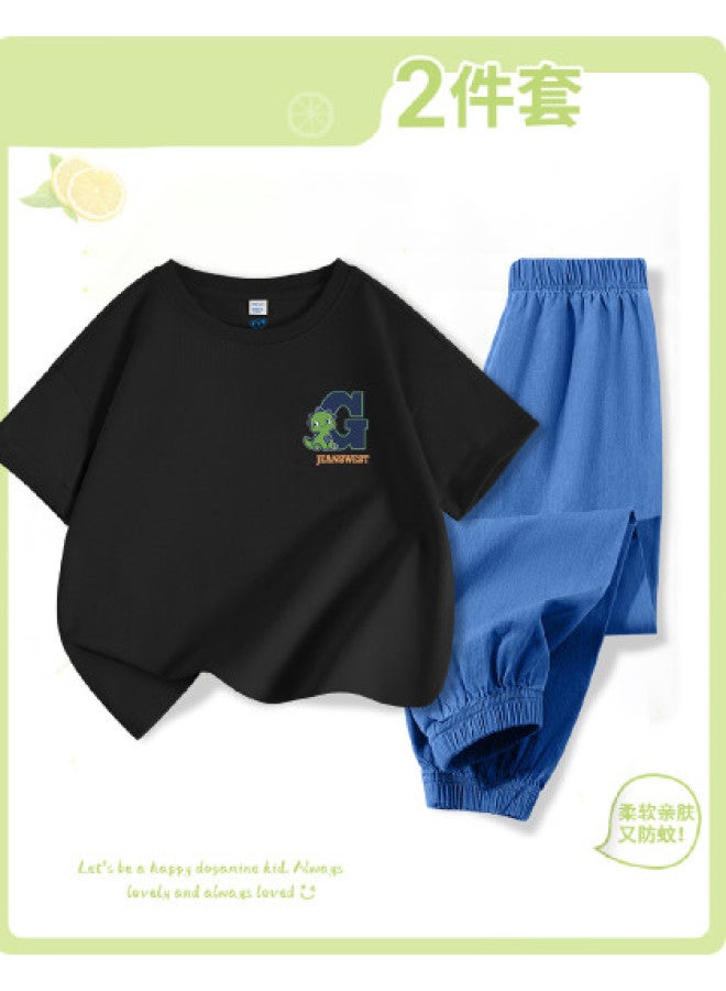 Jeanswest زي الأولاد 2025 وصول جديد - بنطلون خفيف الوزن يشبه الجينز طارد للبعوض مع تي شيرت بأكمام قصيرة وبنطلون طويل للصيف - Image 1