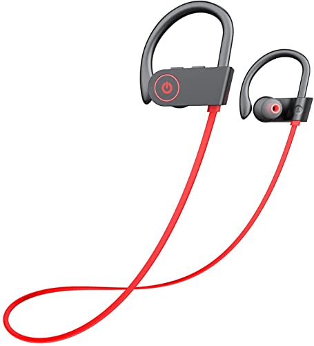 Otium Bluetooth Headphones,Wireless Earbuds IPX7 Waterproof Sports Earphones with Mic HD Stereo Sweatproof in-Ear Earbuds Gym Running Workout 15 Hour Battery Sound Isolation Headsets - Image 1