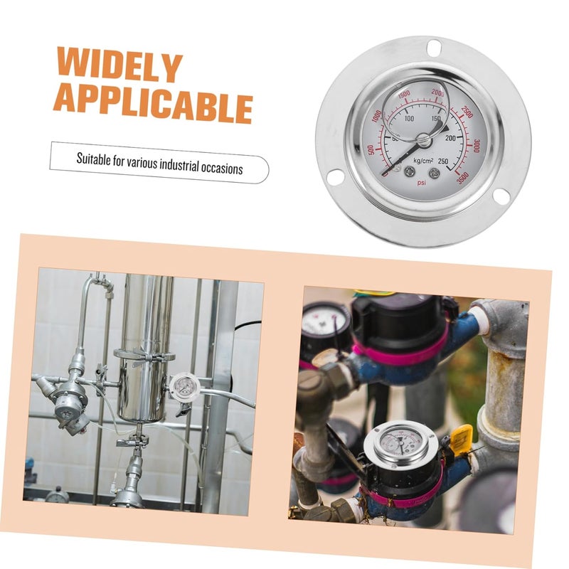 مقياس ضغط صناعي جارفالون مقاوم للصدمات لتطبيقات الزيت والهواء سهل التركيب - Image 4