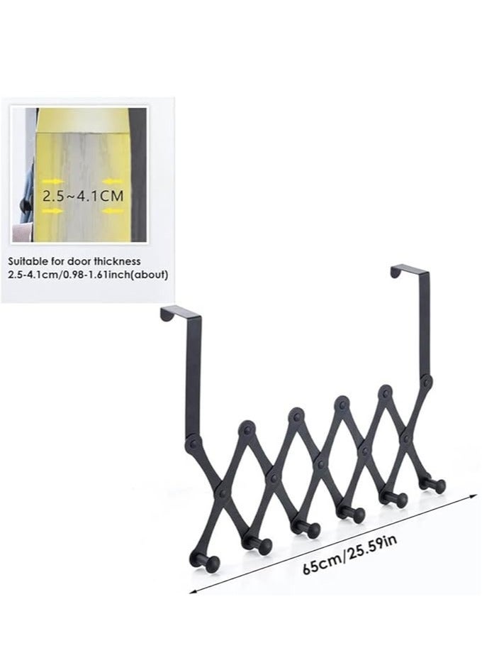 Arabest Over The Door Hooks Folding Door Back Hook Stainless Steel Coat Hook Coat Hook for Coats and Towels - Image 2