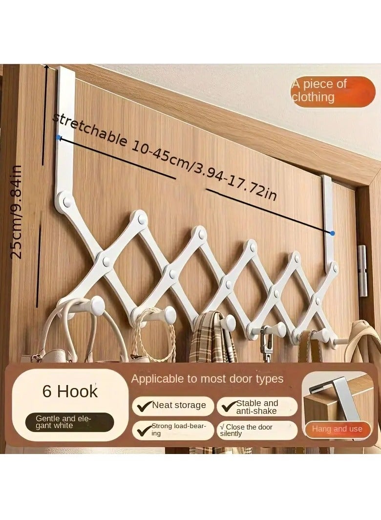 Arabest Over The Door Hooks Folding Door Back Hook Stainless Steel Coat Hook Coat Hook for Coats and Towels - Image 1