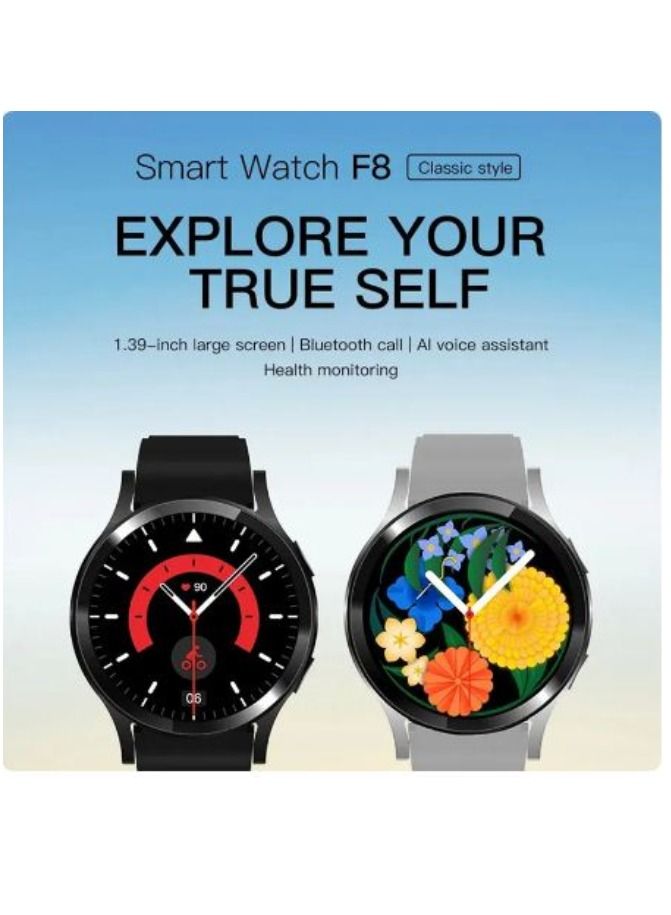 AROAQ F8 1.39inch Full HD IPS Color Smart Watch IP67 Waterproof Smartwatch Heart Rate Sleep Monitor Multiple Sport Model Fitness Bracelet Men Women - Image 2