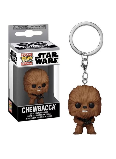 Pop! Star Wars R2-D2/Stormtrooper/Darth Vader/Luke Skywalker/Chewbacca/The Mandalorian Figure Key Chain Multicolour