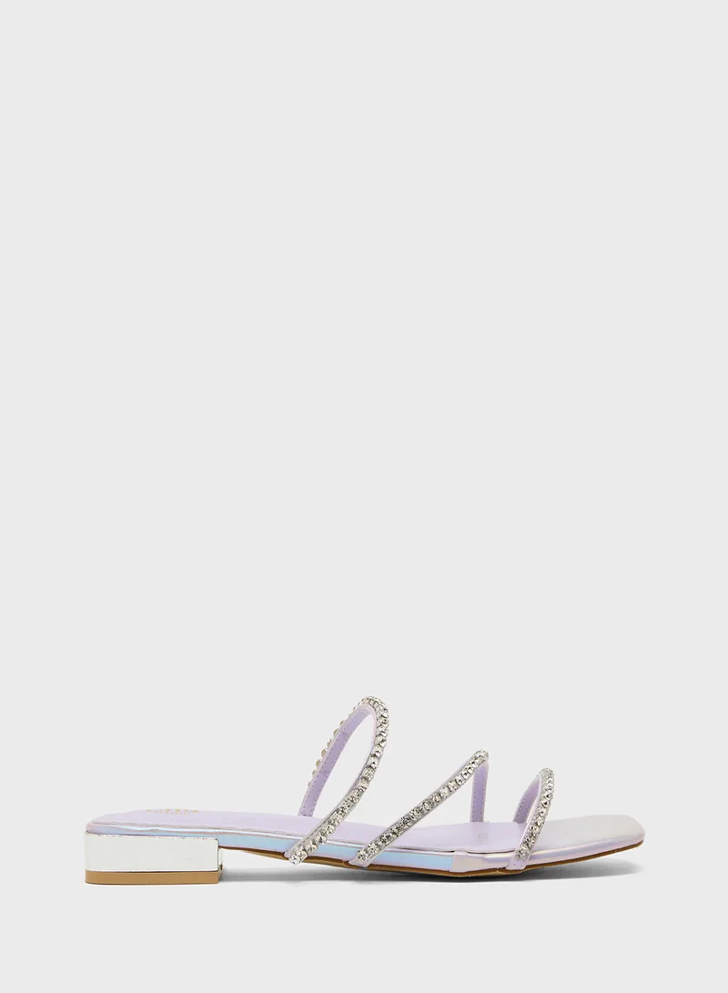 ايلا Diamante Flat Sandal