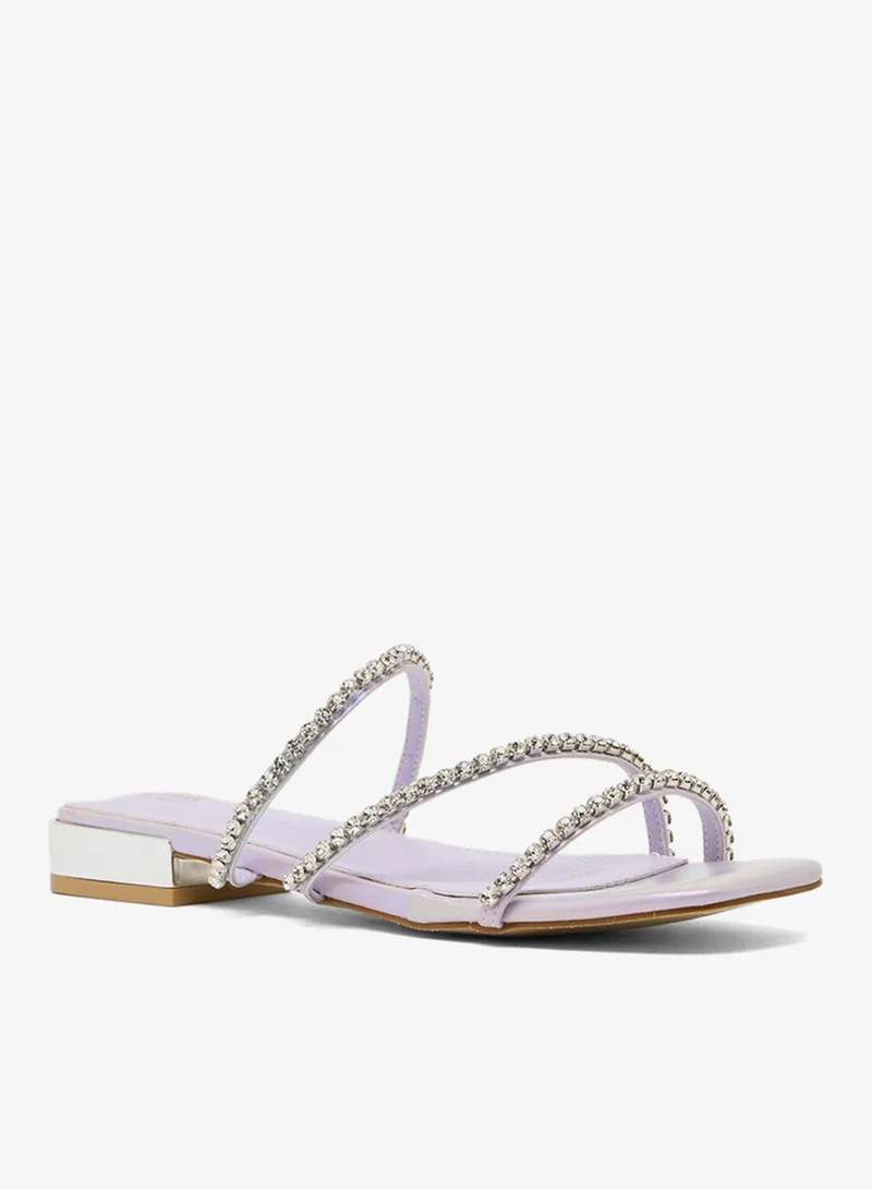 ELLA Diamante Flat Sandal