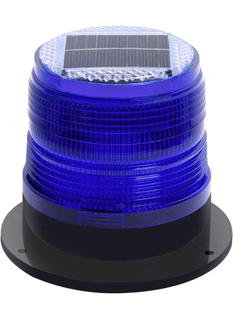 HERIOS Solar Strobe Warning Safety Flashing Light, Red, with Strong Magnetic Base, Waterproof IP65, for Car, Commercial Vehicle, Construction, Traffic, Boat Navigation - Image 1