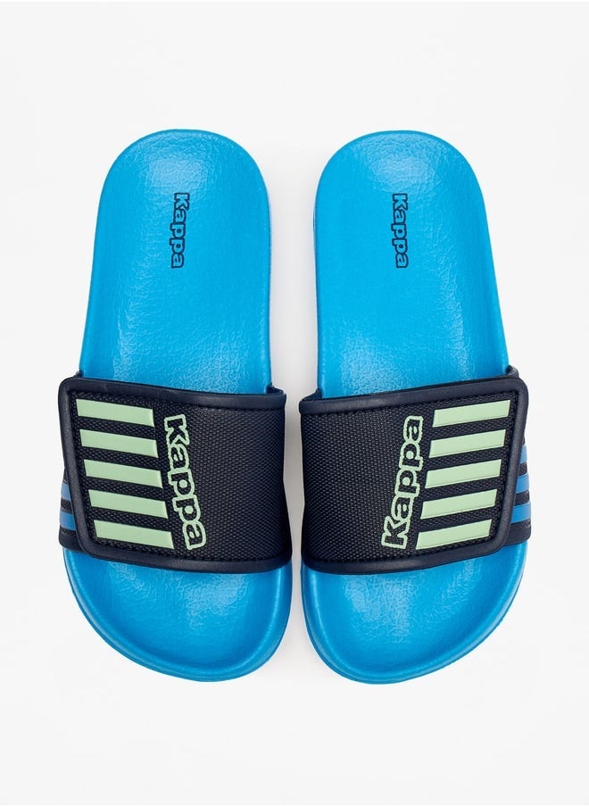 Kappa - Boys' Logo Print Slip-On Slides - Image 1