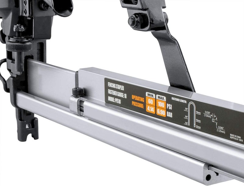 Freeman PFS18 Pneumatic 18-Gauge 7/8" Fencing Stapler with Belt Hook - Image 4