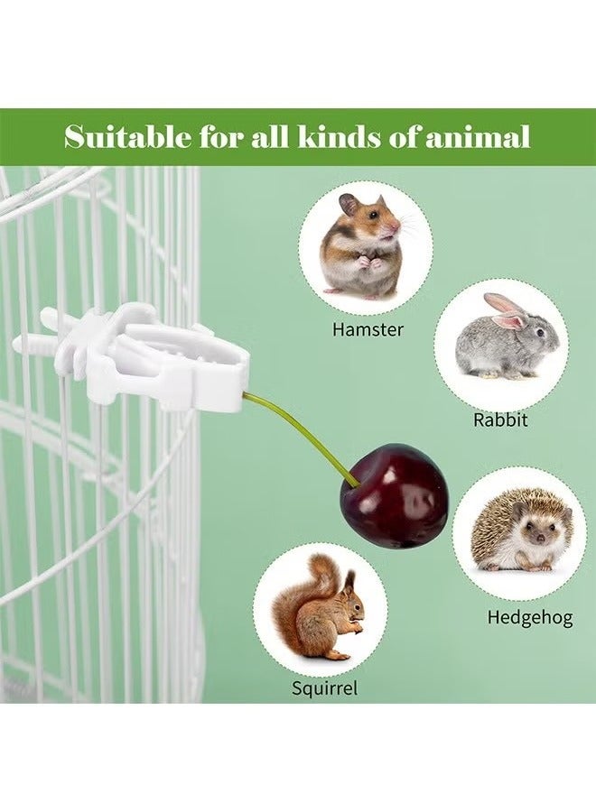 Ailily 10 Pcs Bird Cage Clips, Plastic Bird Cage Feeder Clip, for Parrots Canaries Cockatiels Finches and Other Small Animals - Image 5