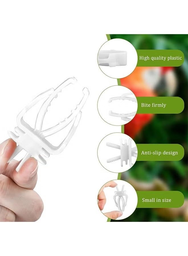 Ailily 10 Pcs Bird Cage Clips, Plastic Bird Cage Feeder Clip, for Parrots Canaries Cockatiels Finches and Other Small Animals - Image 3