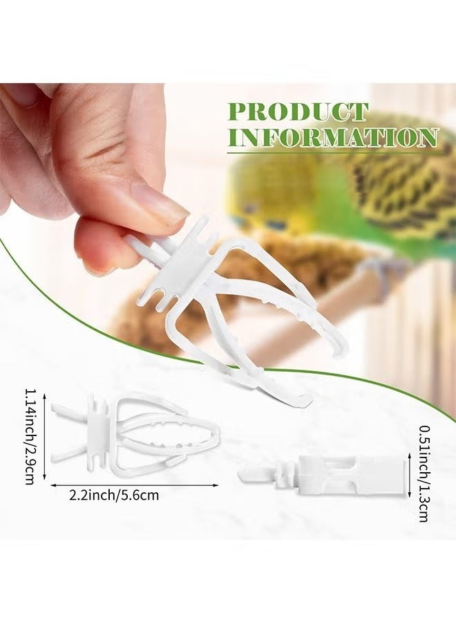Ailily 10 Pcs Bird Cage Clips, Plastic Bird Cage Feeder Clip, for Parrots Canaries Cockatiels Finches and Other Small Animals - Image 2