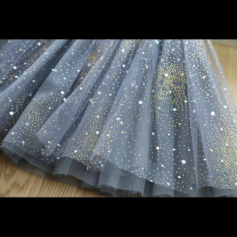 Girl'S Skirt Children'S Bright Princess Skirt Short Skirt Girl'S 5 Mesh Puff Skirt Baby'S Dress Winter - Image 5