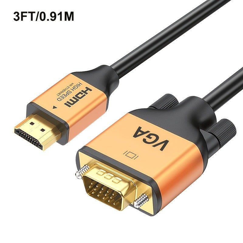 Audio to VGA Adapter, 1080P Video Converter for Laptop, PC, HDTV - Image 5