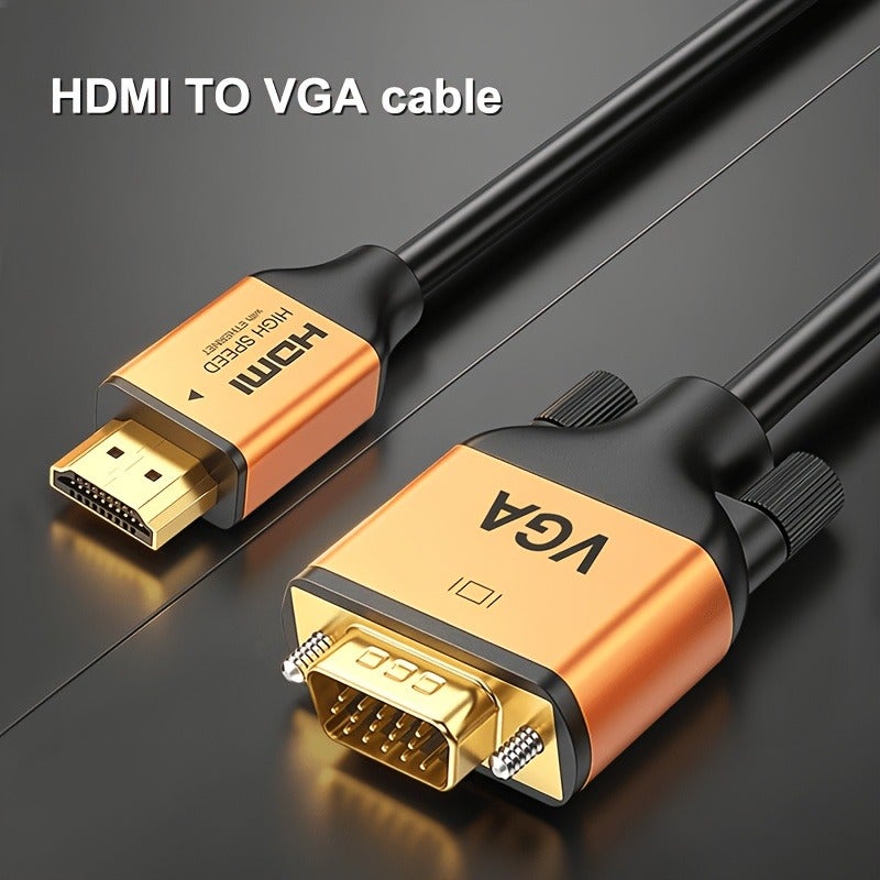 Audio to VGA Adapter, 1080P Video Converter for Laptop, PC, HDTV - Image 2