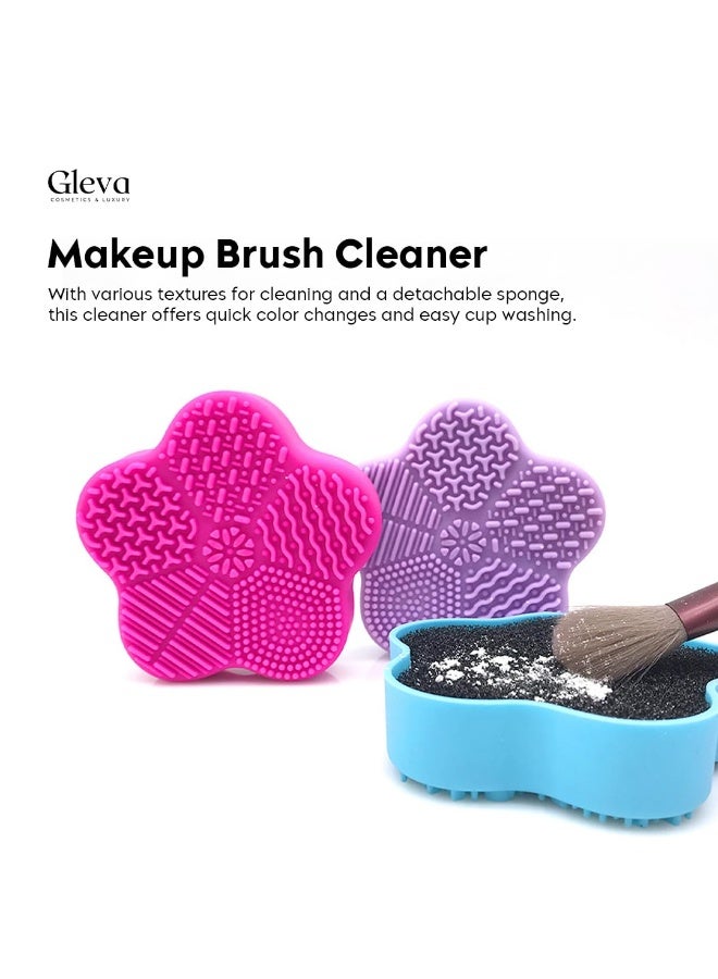 Gleva أداة غسيل منظف فرشاة مستحضرات التجميل غسيل اليدين سيليكون مكياج - Image 5