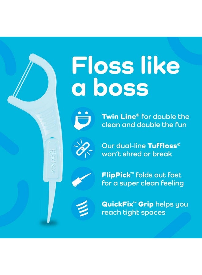 بلاكرز خيط تنظيف الأسنان بلاكرز توين لاين، بنكهة النعناع المنعش، نظام تنظيف مزدوج المفعول، سهل التخزين، سوبر تافلوس، 2X ذا كلين، 300 خيط (عبوة من قطعة واحدة) - Image 3